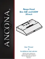 Предварительный просмотр 1 страницы Ancona Slim S3D User'S Manual & Installation Instructions