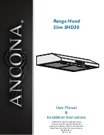 Ancona Slim SHD30 User'S Manual & Installation Instructions предпросмотр