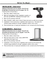 Предварительный просмотр 2 страницы Ancona WPC430 User'S Manual & Installation Instructions