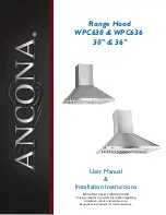 Ancona WPC630 User'S Manual & Installation Instructions предпросмотр