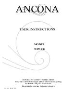 Предварительный просмотр 1 страницы Ancona WPD430 User Instructions