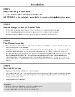 Предварительный просмотр 9 страницы Ancona WRRV430 User'S Manual & Installation Instructions