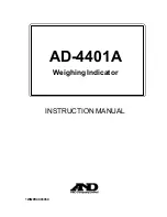 Предварительный просмотр 1 страницы AND AD-4401A Instruction Manual