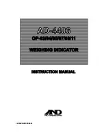 Preview for 1 page of AND AD-4406 OP-04 Instruction Manual