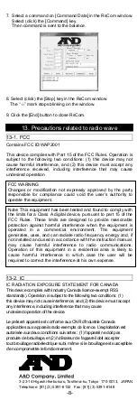 Предварительный просмотр 8 страницы AND AD-8529PC-W User Manual