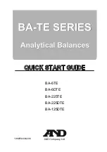 AND BA-125DTE Quick Start Manual preview