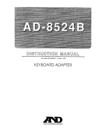 Предварительный просмотр 1 страницы AND Keyboard Adapter AD-8524B Instruction Manual