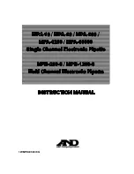 AND MPA-10 Instruction Manual preview