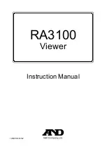 AND OMNIACE RA3100 Instruction Manual preview