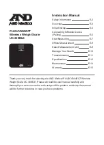 AND PLUS CONNECT UC-350BLE Instruction Manual preview