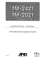 Предварительный просмотр 1 страницы AND TM-2421 Instruction Manual