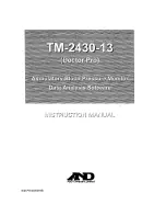 AND TM-2430-13 Instruction Manual предпросмотр