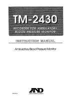 AND TM-2430 Instruction Manual предпросмотр