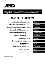 Preview for 1 page of AND UA-1020-W Instruction Manual