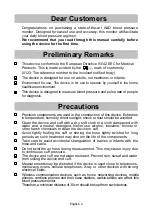 Preview for 4 page of AND UA-1020-W Instruction Manual