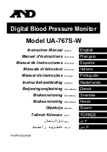 AND UA-767S Instruction Manual предпросмотр