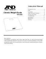 Предварительный просмотр 1 страницы AND UC-252 Instruction Manual