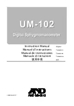 Предварительный просмотр 1 страницы AND UM-102 Instruction Manual