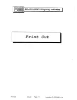 Preview for 83 page of AND Weighing Indicator AD-4322A Mark II (MKII) Instruction Manual