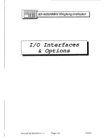 Preview for 152 page of AND Weighing Indicator AD-4322A Mark II (MKII) Instruction Manual