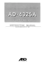 Preview for 1 page of AND Weighing Indicator AD-4325A Instruction Manual