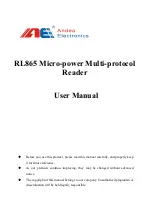 Preview for 1 page of Andea Electronics RL865 User Manual