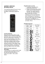 Preview for 1 page of Anderic RRDYS01 Operating Manual