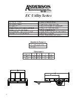 Anderson Manufacturing EC Utility Series Specification Sheet preview