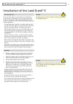 Preview for 6 page of ANDERSON-NEGELE Load Stand II Installation And Operating Instructions Manual