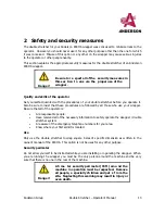 Предварительный просмотр 15 страницы Anderson Double stretcher Operator'S Manual