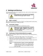 Предварительный просмотр 17 страницы Anderson Double stretcher Operator'S Manual