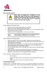 Предварительный просмотр 16 страницы Anderson TSR-3450 Operator'S Manual