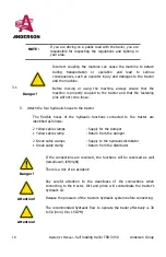 Предварительный просмотр 20 страницы Anderson TSR-3450 Operator'S Manual