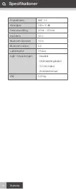 Предварительный просмотр 14 страницы Andersson ANC 1.0 User Manual