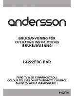 Andersson L4222FDC PVR Operating Instructions Manual предпросмотр