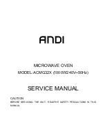 ANDI ACMG32X Service Manual предпросмотр