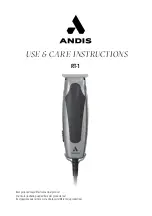 Andis 42400 Use & Care Instructions Manual preview