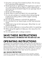 Preview for 3 page of Andis AC-5 Use & Care Instructions Manual