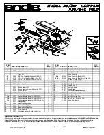 Andis BG Parts List preview