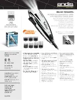 Andis CERAMIC VUEMASTER PM-1L Brochure preview