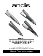 Andis CSI-1EA Use & Care Instructions Manual preview