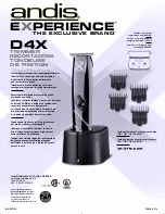 Preview for 2 page of Andis Experience D4X Specification