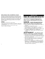 Preview for 6 page of Andis HVS-1 Use & Care Instructions Manual