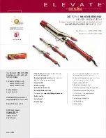 Andis Infused Curling Iron CI-21P Specification Sheet preview