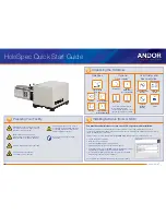 Andor Technology HoloSpec Quick Start Manual preview