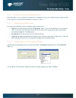 Предварительный просмотр 72 страницы Andor Technology New iStar User Manual