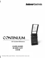 Andover Controls Continuum AC-1 Technical Manual предпросмотр