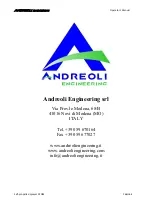 Предварительный просмотр 166 страницы Andreoli Engineering ATOM 1000 Operator'S Manual