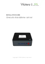 Andrew Alliance Waters OneLab Installation Manual предпросмотр