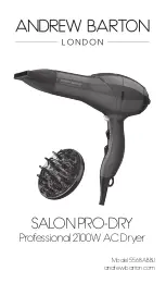 Preview for 1 page of Andrew Barton SALON PRO-DRY 5568ABBU Manual